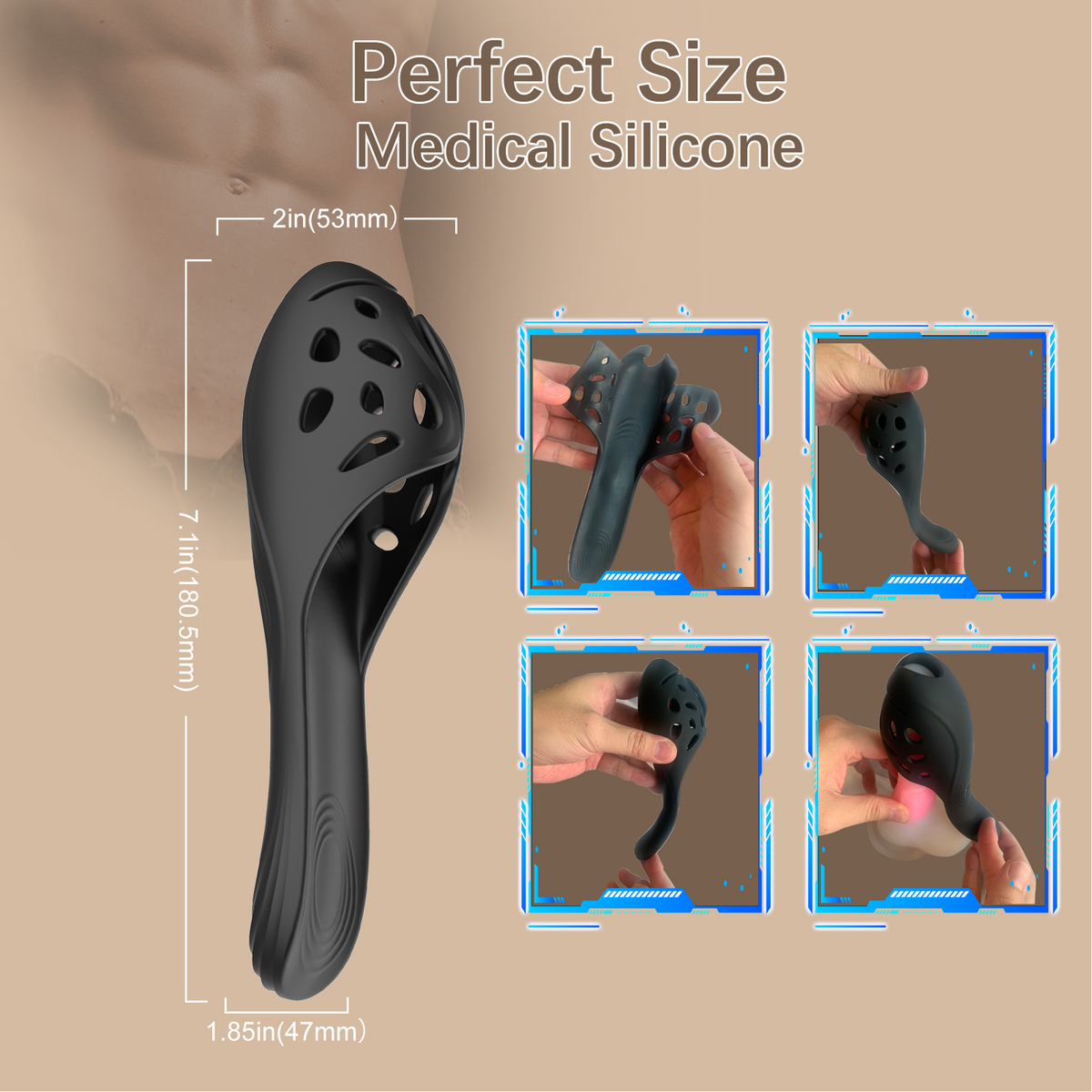 2-in-1 Penis Enlargement Vibrator – Premium Sleeve & Tool