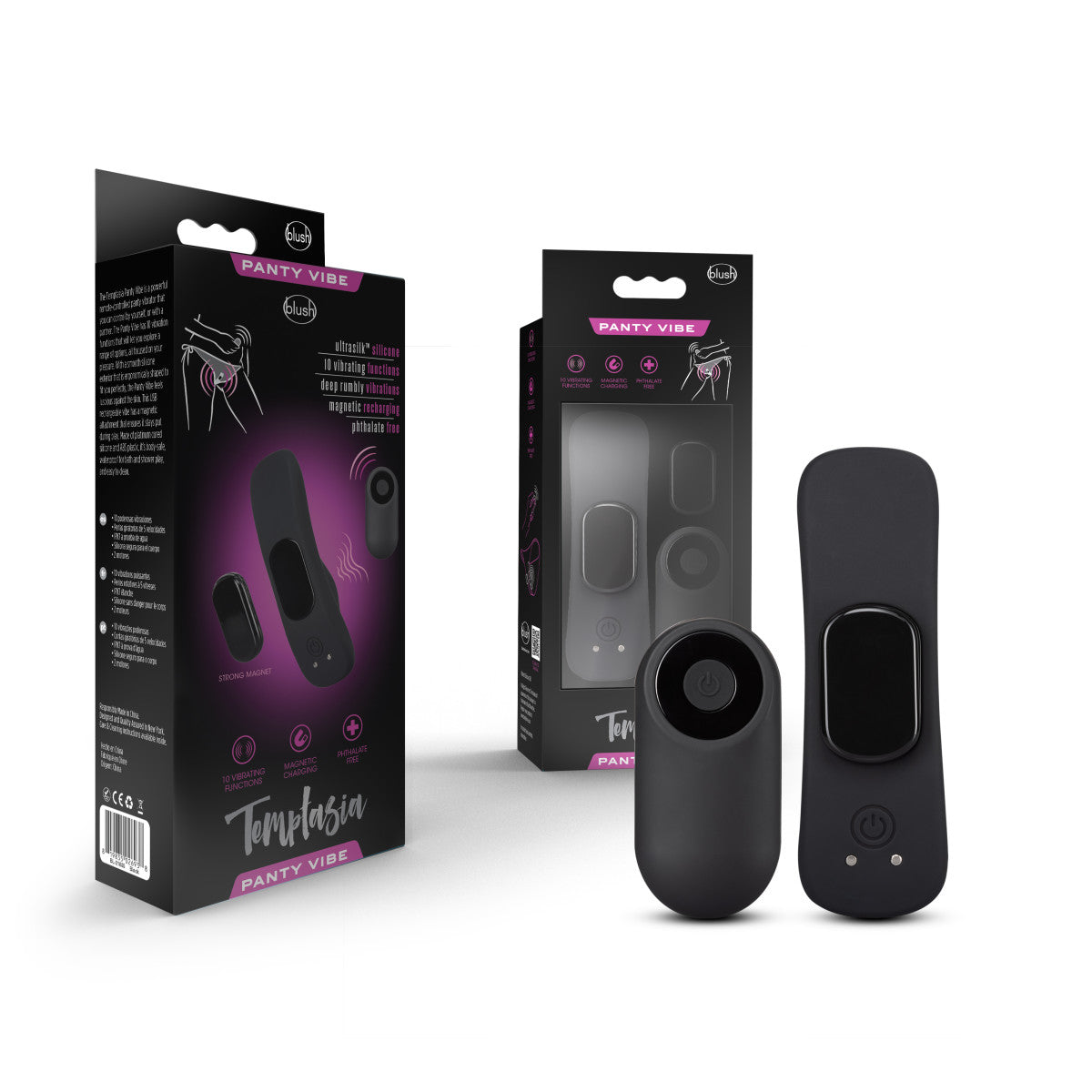 FAMADA NOIR | Temptasia Wearable Panty Vibe Remote-Controlled Vibrator