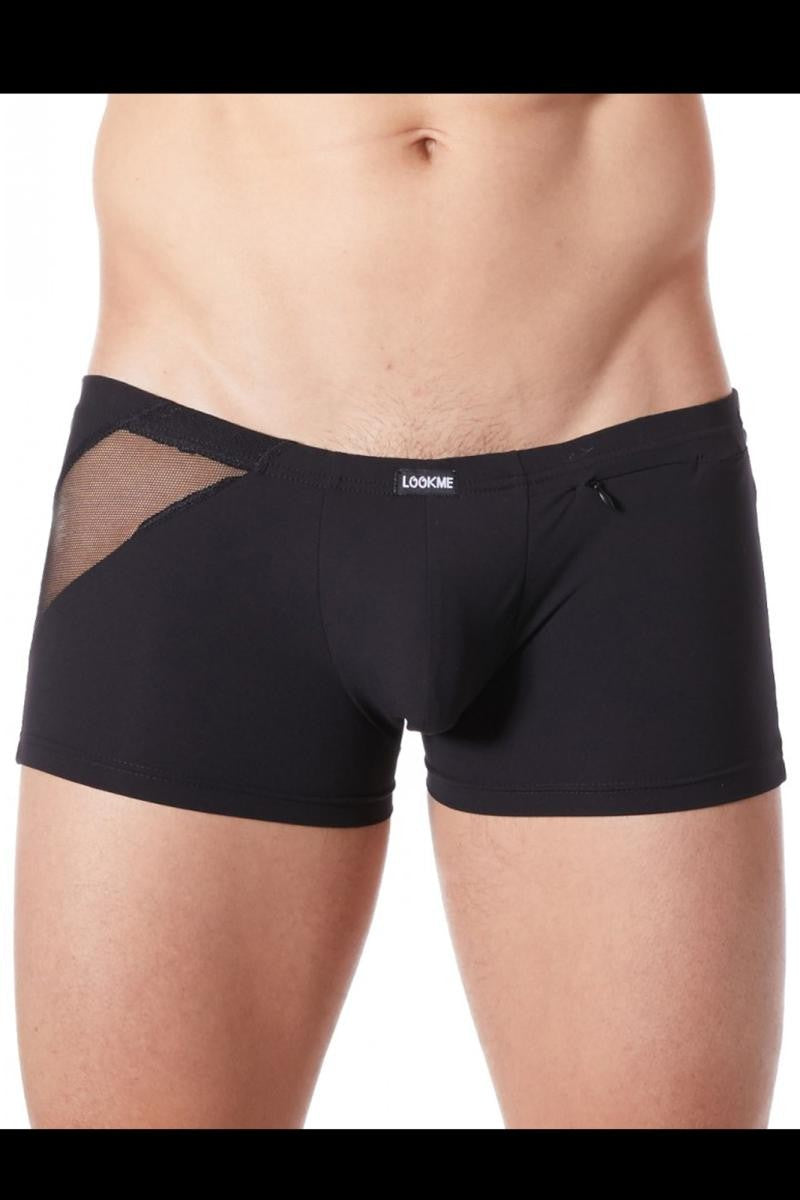 FAMADA NOIR | Mesh-Accent Boxer Shorts
