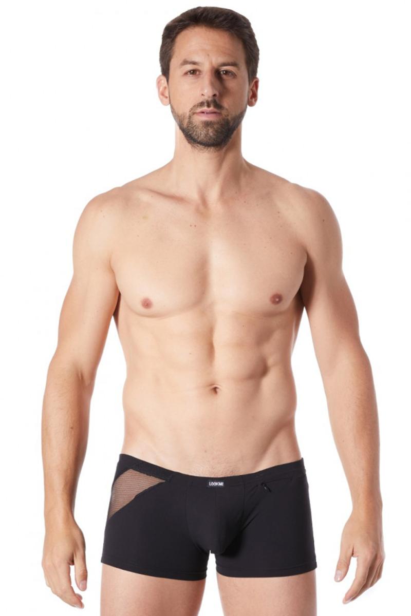 FAMADA NOIR | Mesh-Accent Boxer Shorts