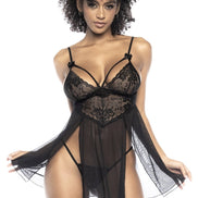 FAMADA NOIR | Mapalé Nightgown Babydoll Black Lace