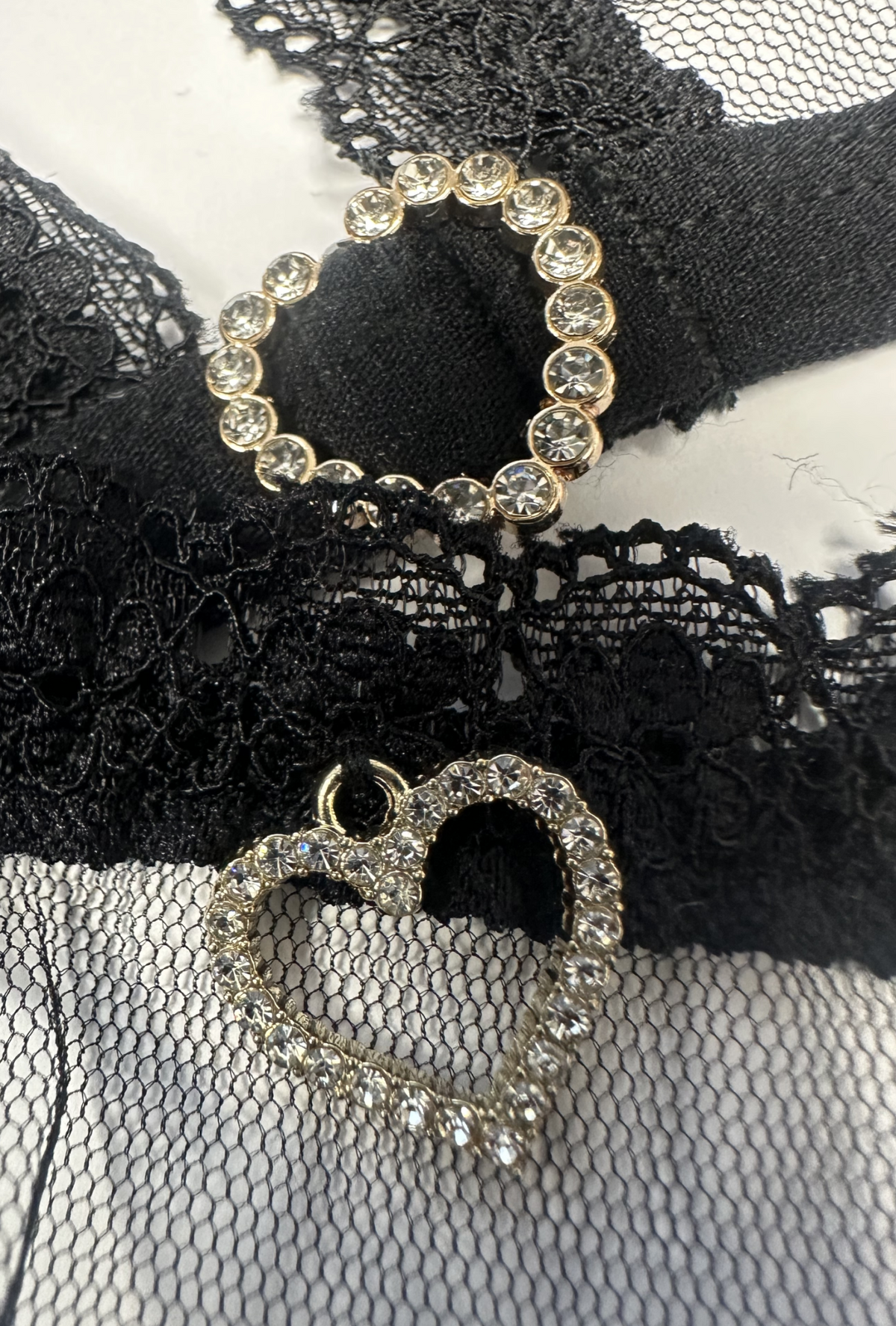FAMADA NOIR | Black Lace Mesh Set