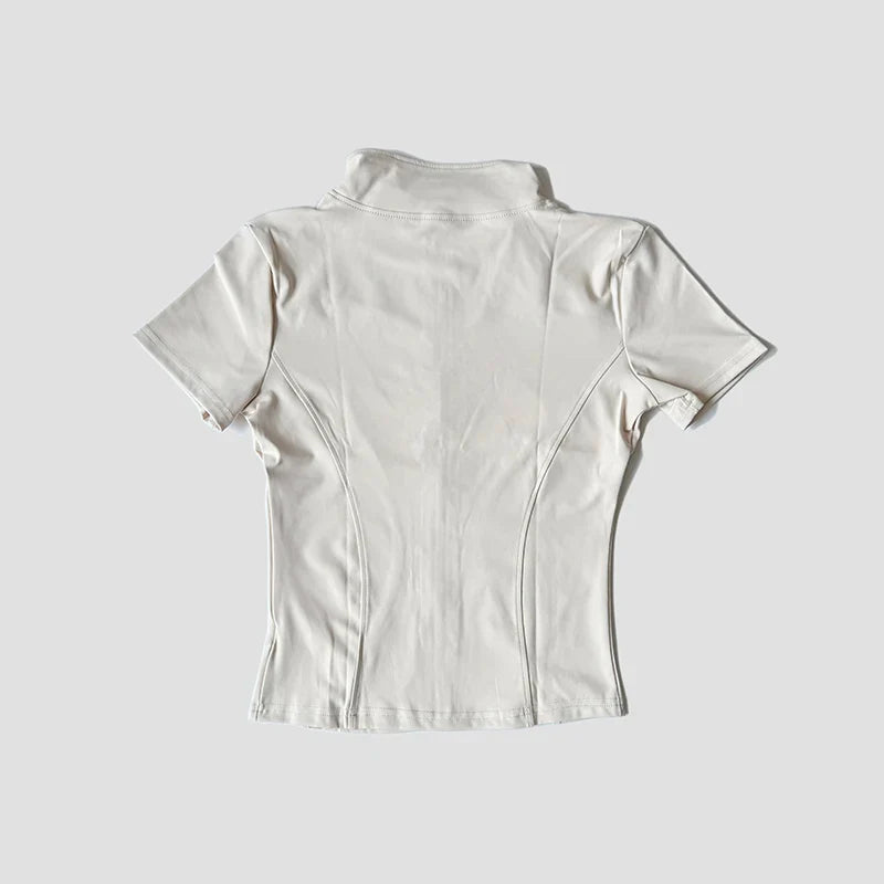 Famada Sculpt Zip-Front Yoga Top